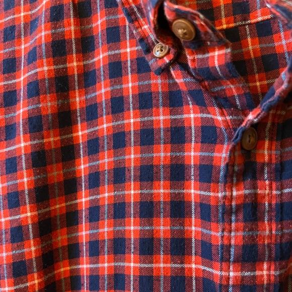 J. Crew red & blue flannel long sleeve - XL slim - Picture 3 of 4